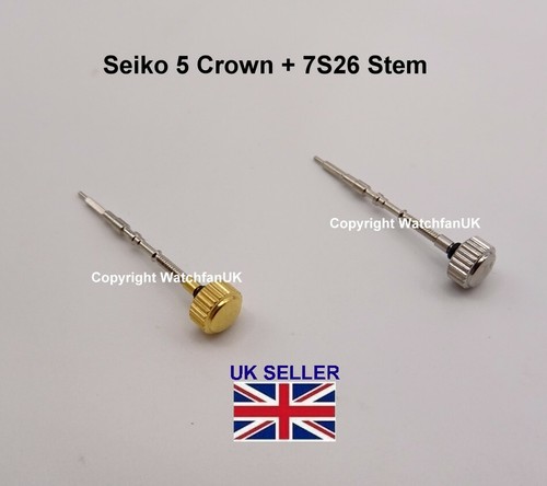Crown and stem - seiko, 5