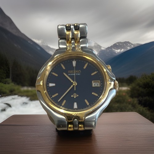 Seiko kinetic 34mm two - kinetic, two-tone