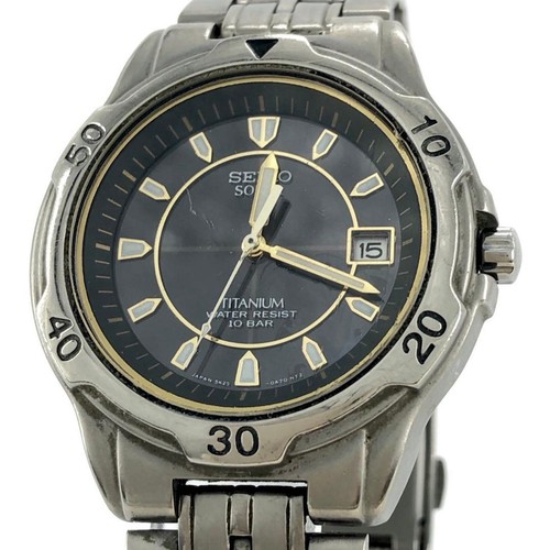 Seiko 5k25 0a60 men solar - seiko,