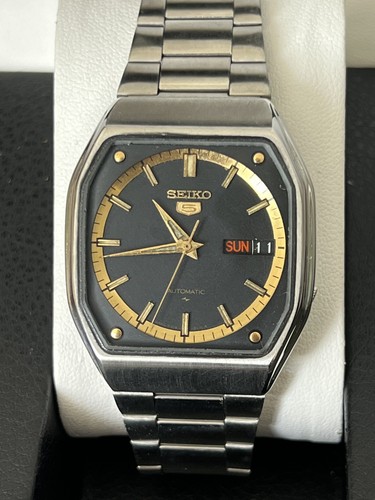 Seiko 7009 5380 black square - seiko,