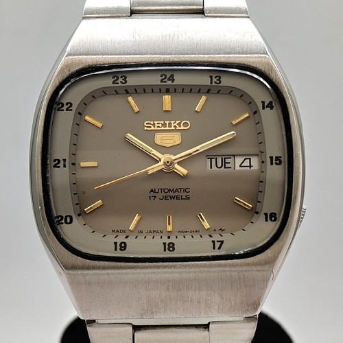 Seiko automatic day date 17j - 5, day/date