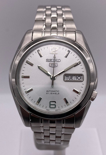 Seiko automatic silver dial - 5,
