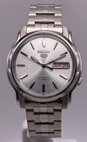 Seiko automatic silver dial - seiko,