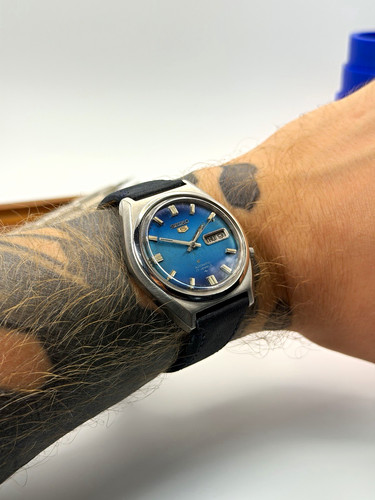 Seiko automatic 7009 blue - 5,