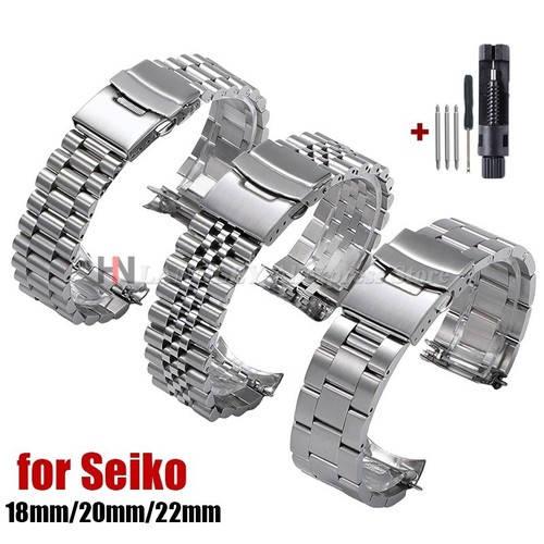 Solid stainless steel watch - steel,