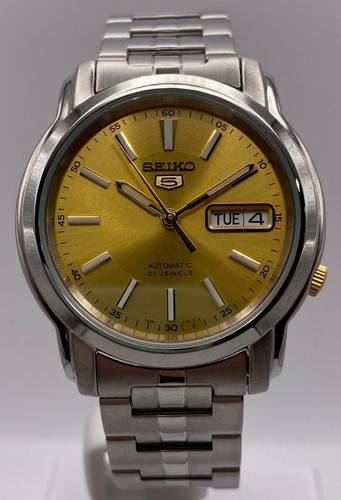 Seiko automatic gold dial - seiko, 5
